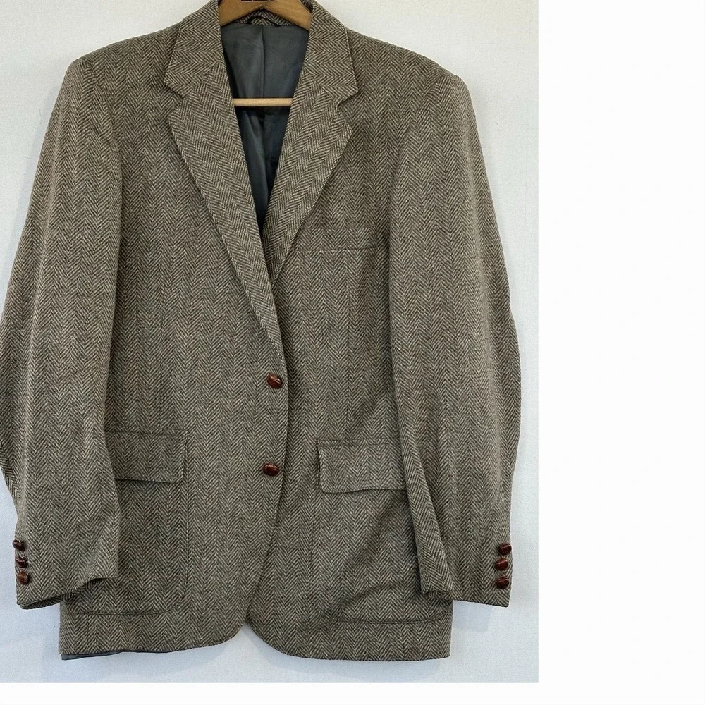 VTG Farah Wool Tweed Blazer Sports Coat Men's 41 Reg